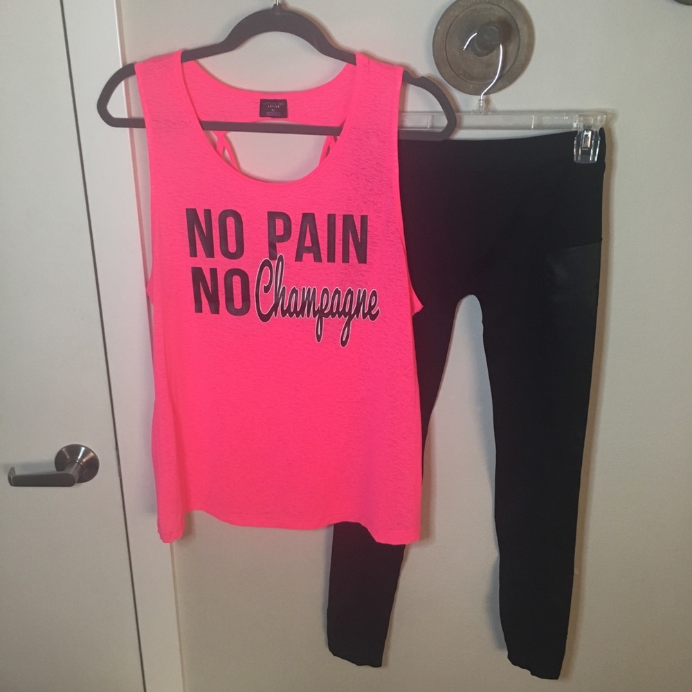 Material Girl Bundle!  Tank XL, Leggings M/L